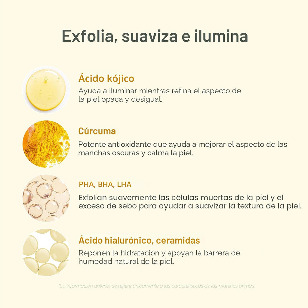 Medicube Body Peel Shot con ácido kójico y cúrcuma | Suero suave iluminador y exfoliante corporal