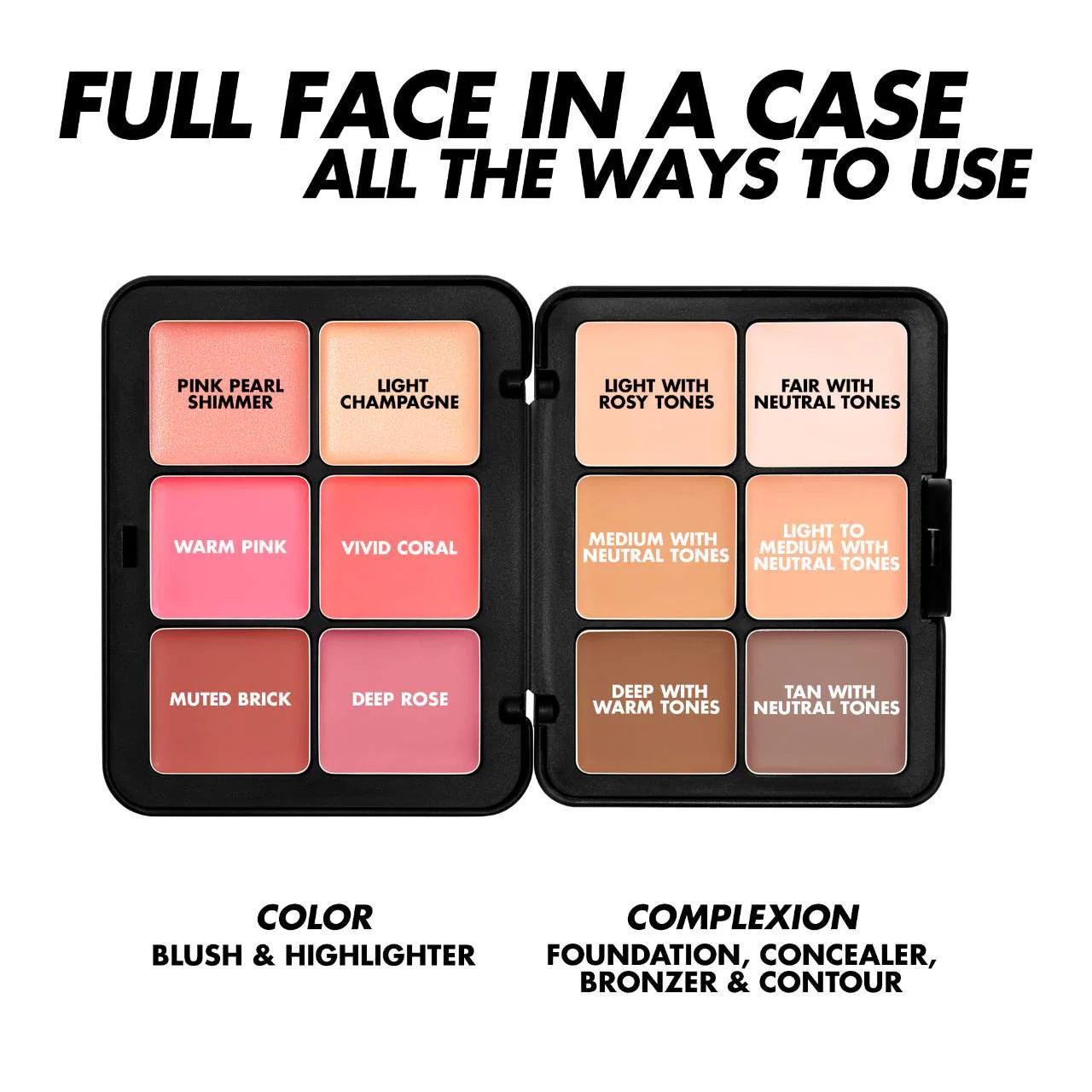 Make Up For Ever Paleta de Esenciales Faciales HD Skin - Harmony 1 - Light to medium