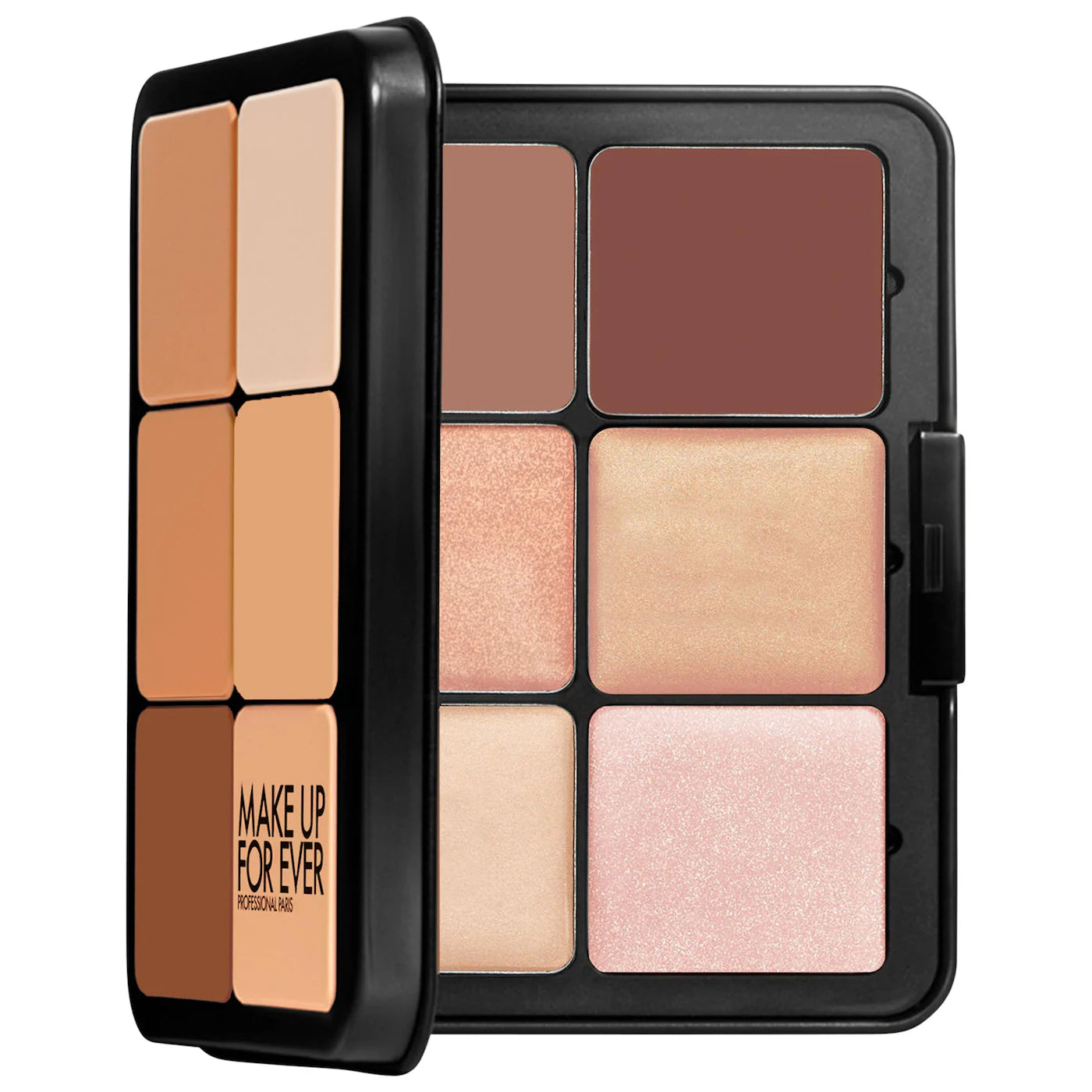 Make up For ever Paleta de escultura de contorno y resaltado de crema para la piel HD