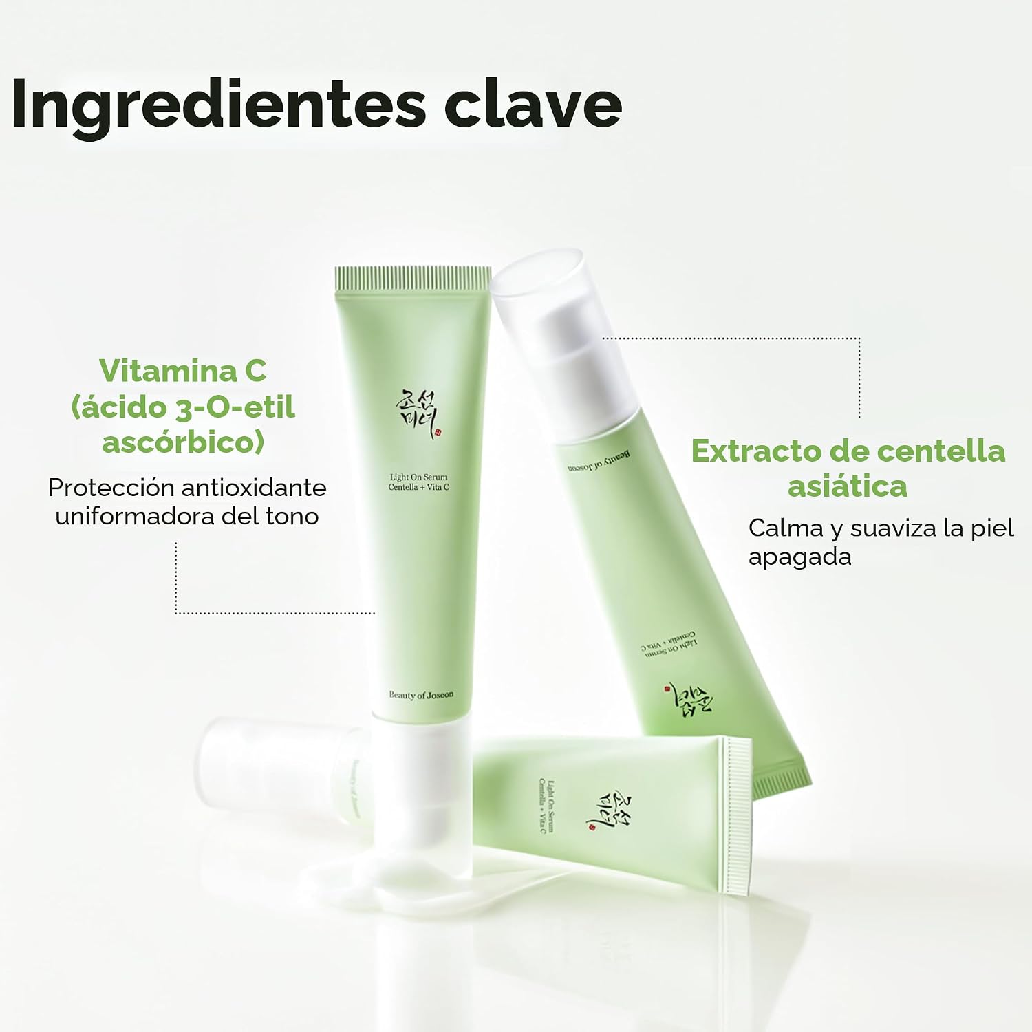 Beauty of Joseon Light On Serum Vitamina C Centella Manchas Oscuras Líneas Finas Suero Corrector de Pigmentación, Hidratante Humectante, Cuidado Coreano de la Piel