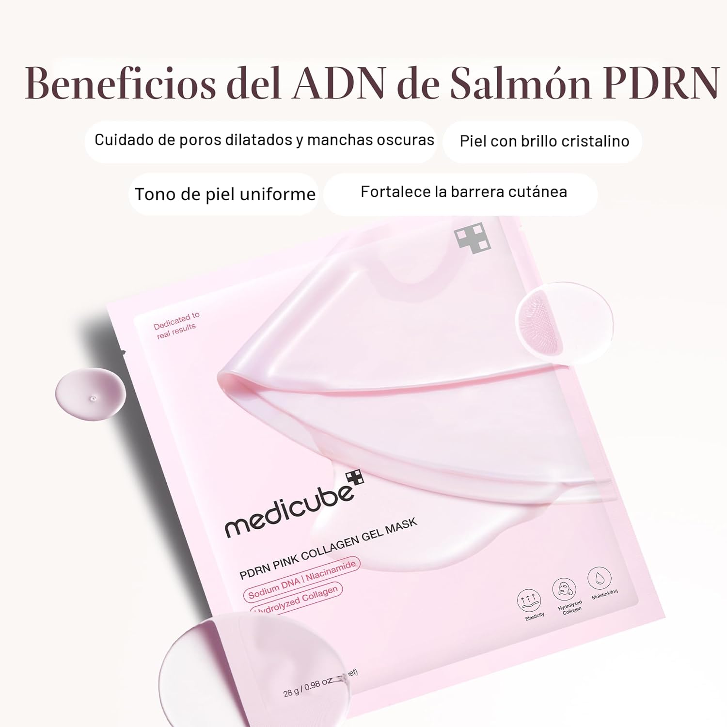 Medicube Máscara de gel PDRN Pink Collagen  x4