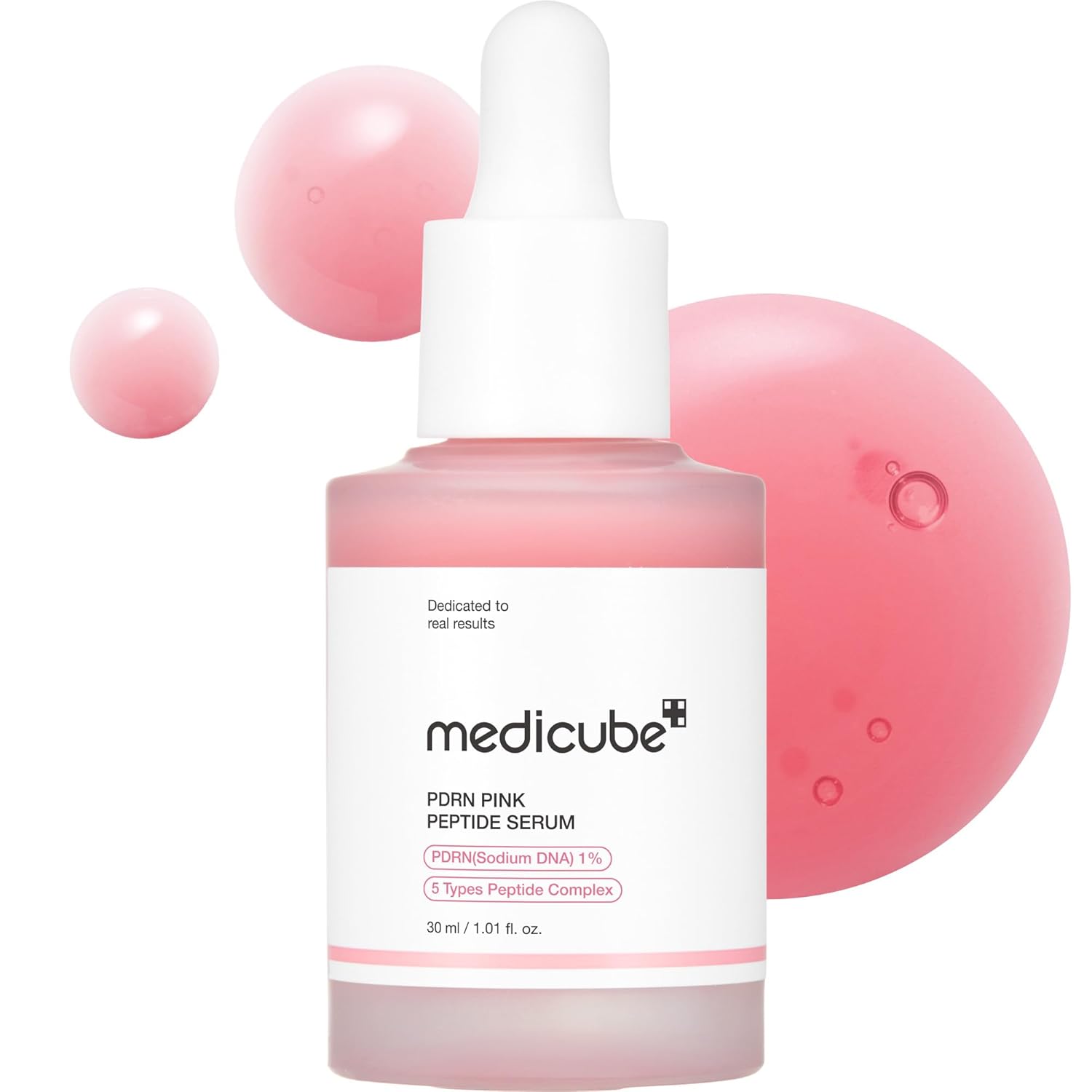 Medicube Suero de Péptidos de ADN de Salmón PDRN Rosa, péptido, niacinamida, hidratante