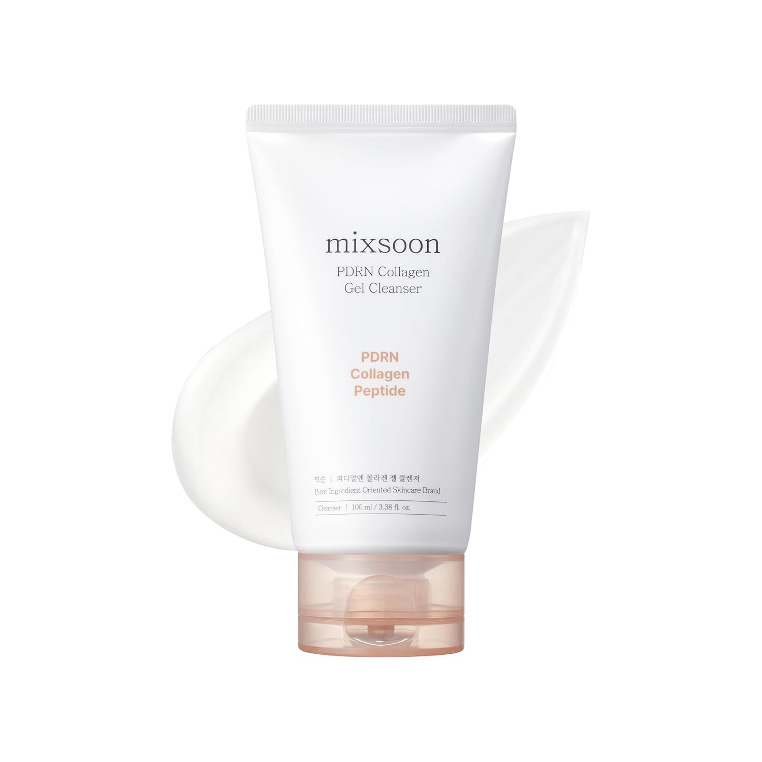 Mixsoon PDRN - Limpiador en gel de colágeno, limpieza profunda de poros, limpiador diario ligero para todo tipo de piel