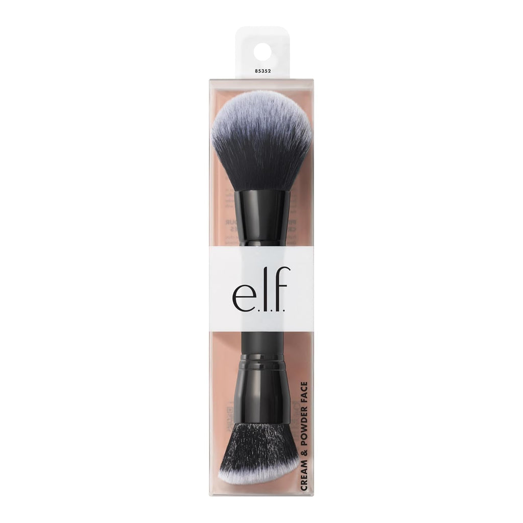 Elf Brocha de Doble Punta para Crema + Polvo