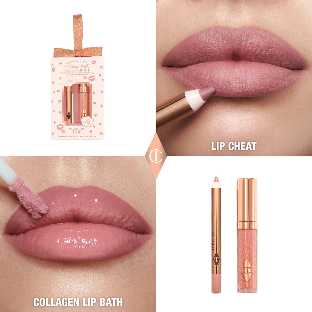 Charlotte Tilbury  Mini Pillow Talk Dúos de labios brillantes