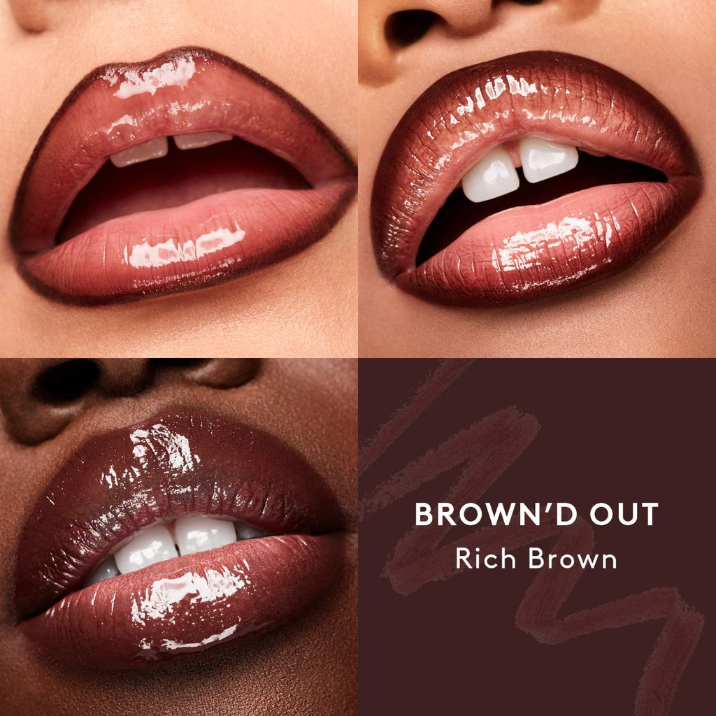 Fenty Beauty by  Rihanna  Delineador de labios Brown'd Pout + Mini Lip Plumper Duo