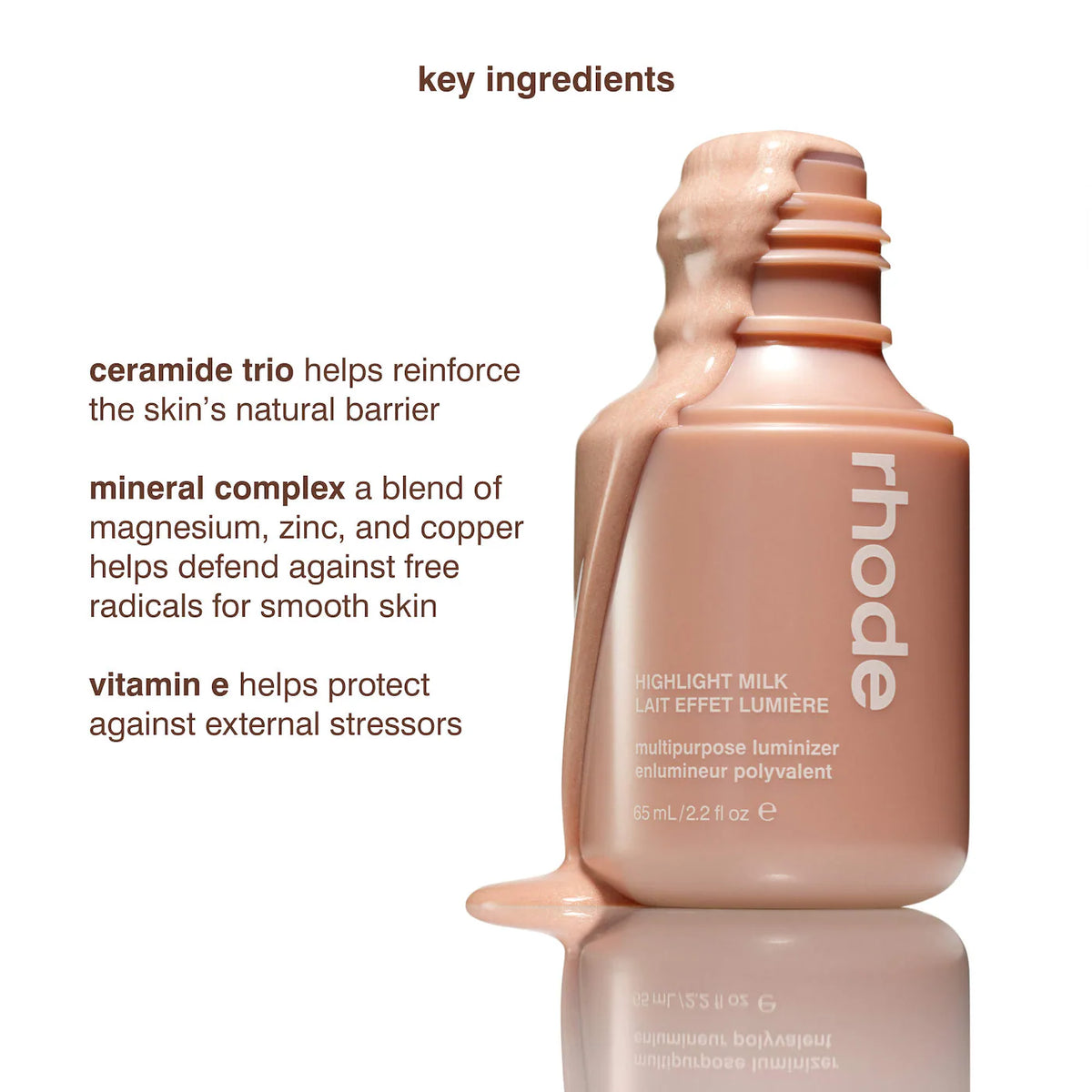 Rhode Iluminador multiusos Highlight Milk