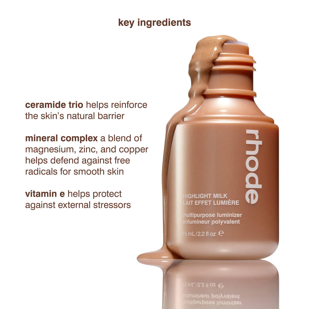 Rhode Iluminador multiusos Highlight Milk
