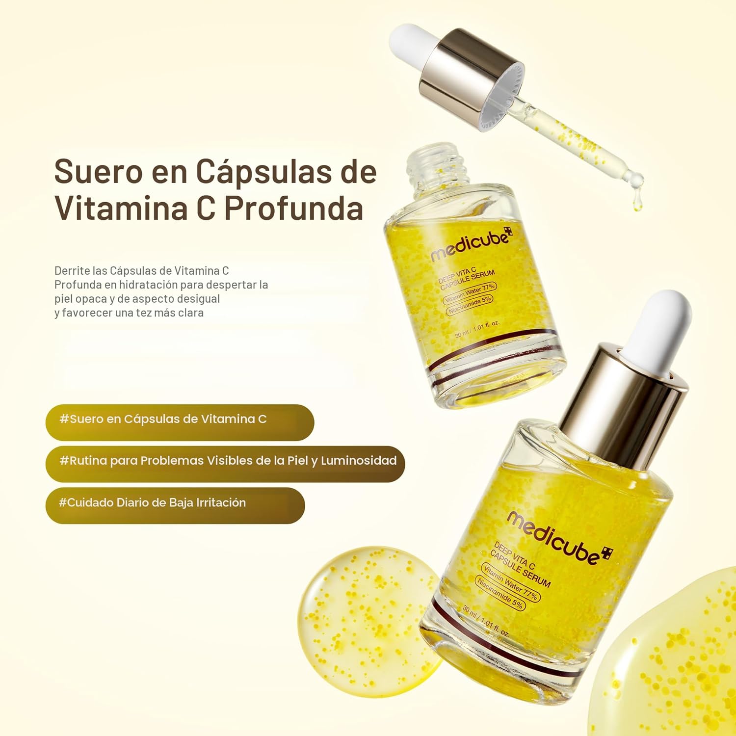 medicube Suero Cápsula Profunda de Vitamina C | Suero Hidratante de Vitamina C