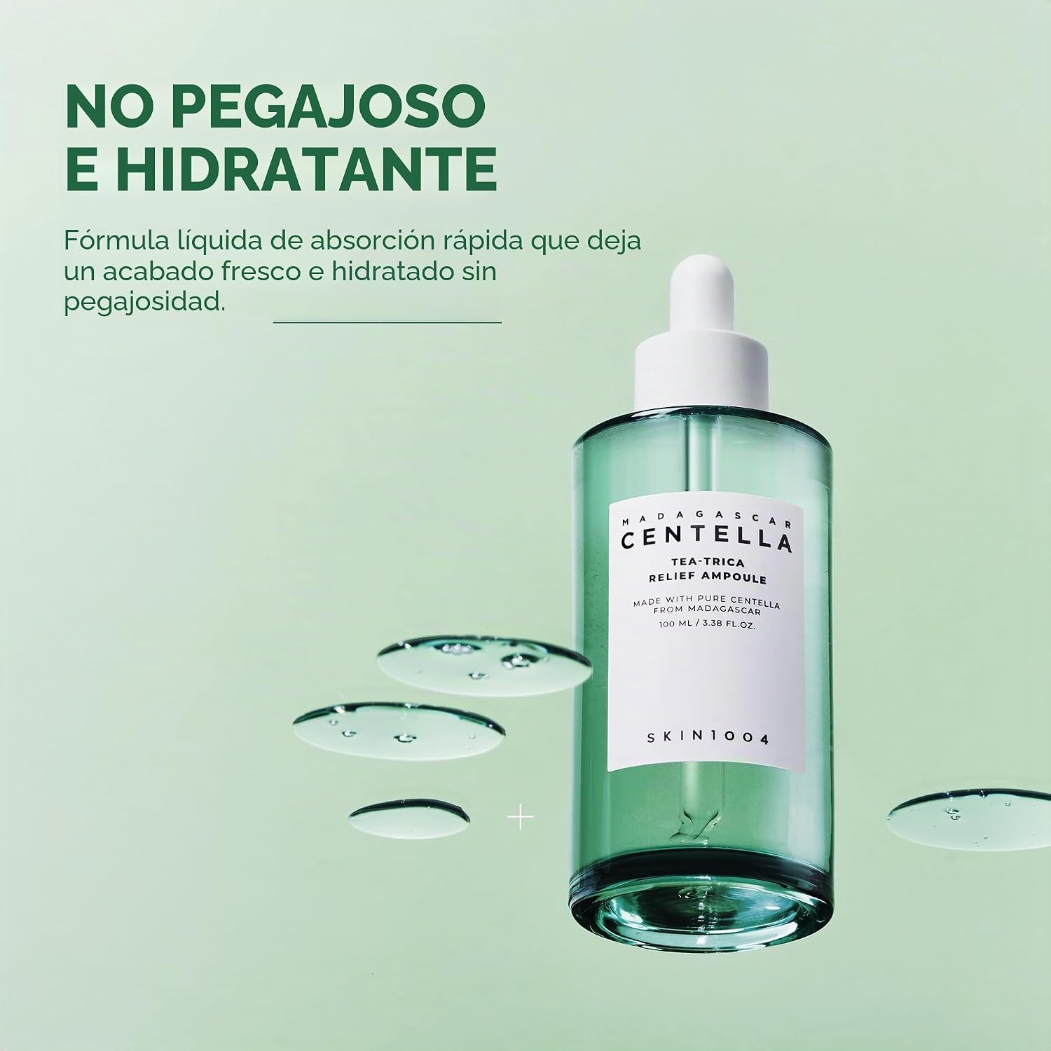 SKIN1004 Tea-Trica suero facial 100 ml -coreano con cica y árbol de té, suero facial con centella de Madagascar